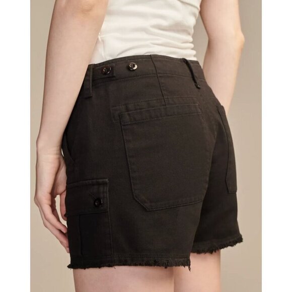 New Lucky Brand Women's Size 27 raw hem utility short Black - Picture 1 of 10